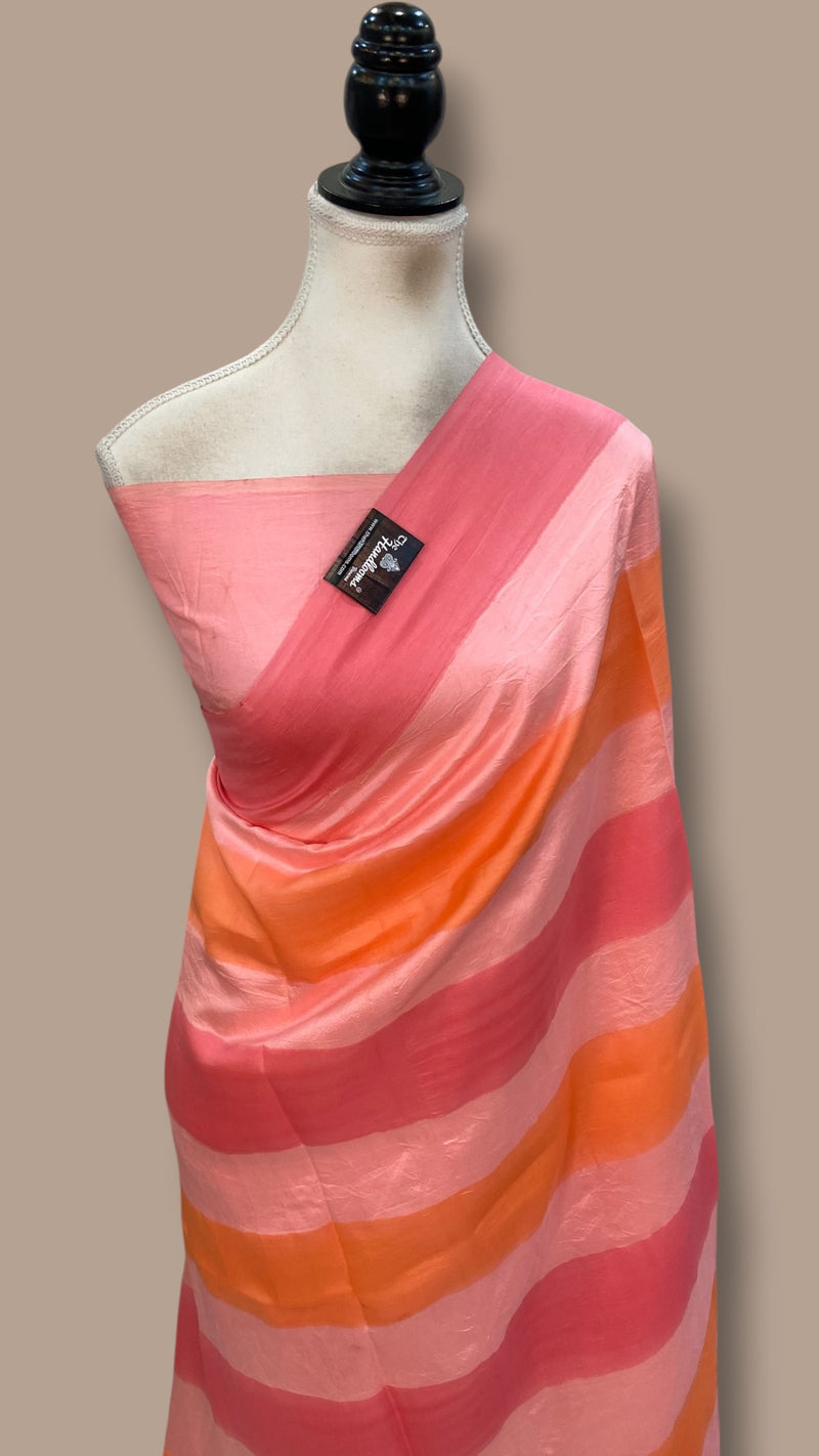 Pure Katan Silk Handloom Banarasi Saree-Plain