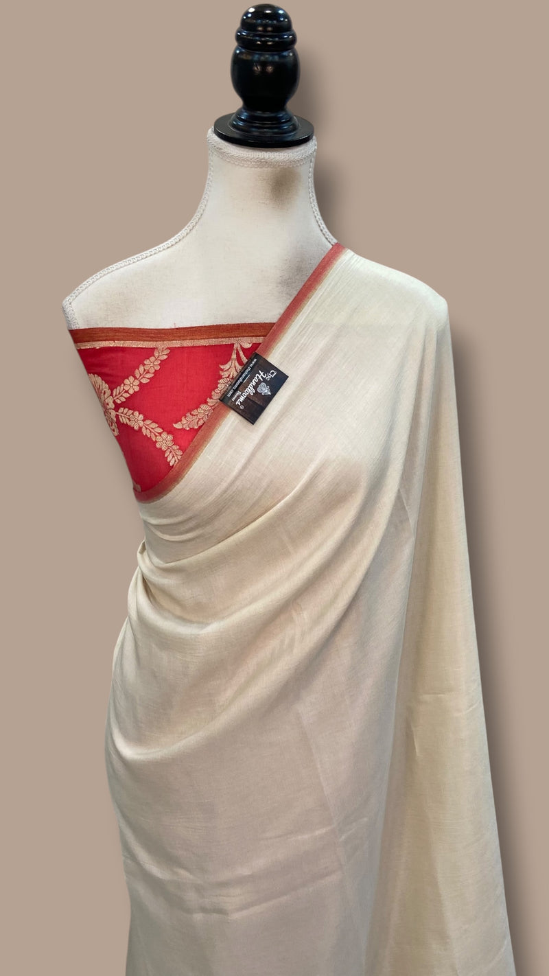 Pure Moonga Silk Handloom Banarasi Saree