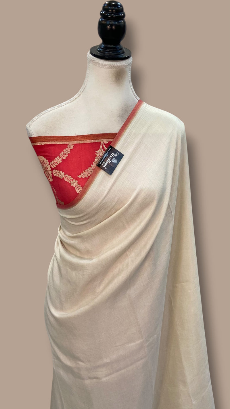 Pure Moonga Silk Handloom Banarasi Saree