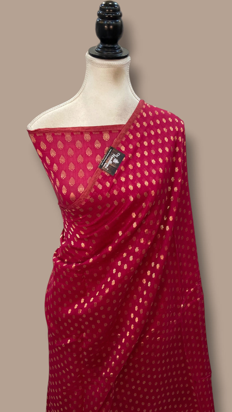 Pure Malmal Silk Handloom Banarasi Saree