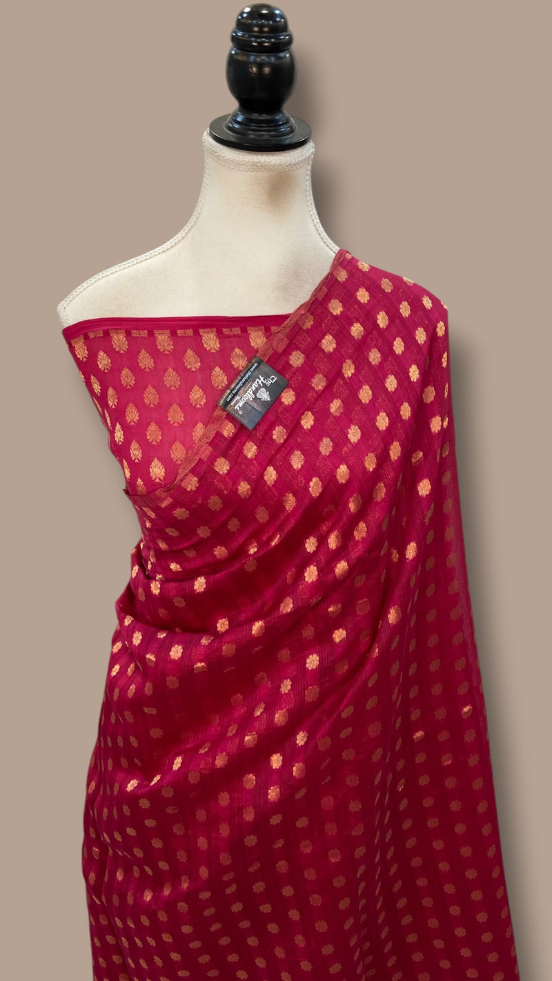 Pure Malmal Silk Handloom Banarasi Saree