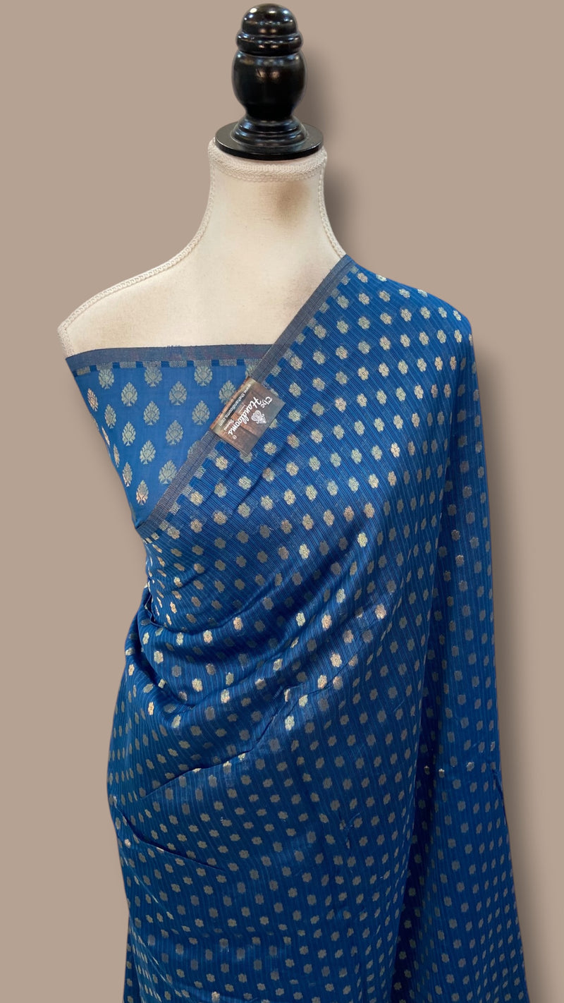 Pure Malmal Silk Handloom Banarasi Saree