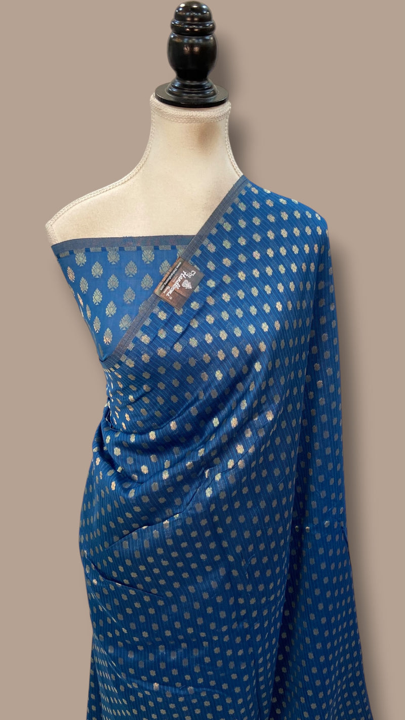 Pure Malmal Silk Handloom Banarasi Saree