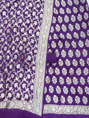 Khaddi Georgette Banarasi Dress material - The Handlooms