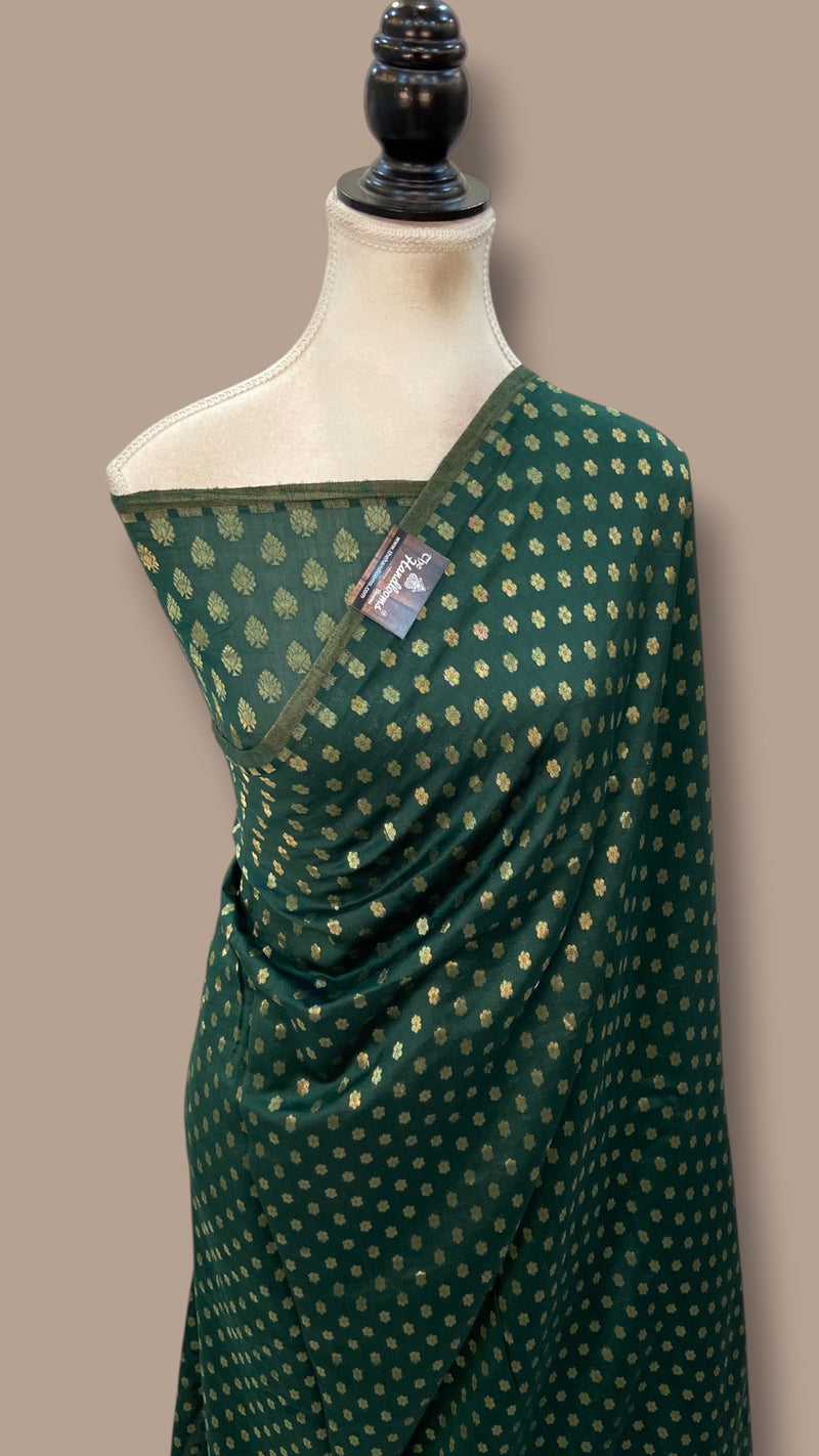 Pure Malmal Silk Handloom Banarasi Saree