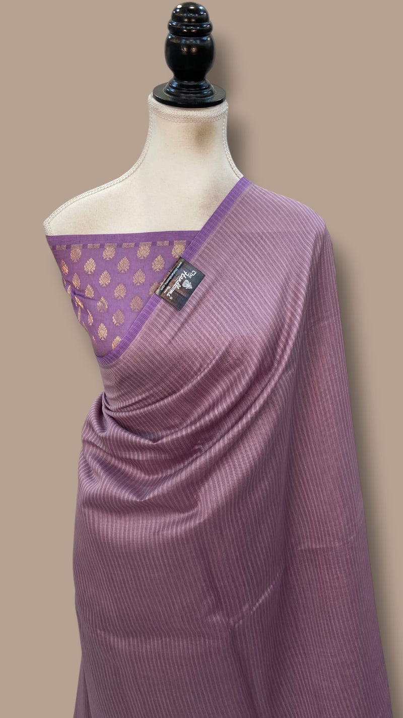 Pure Malmal Silk Handloom Banarasi Saree