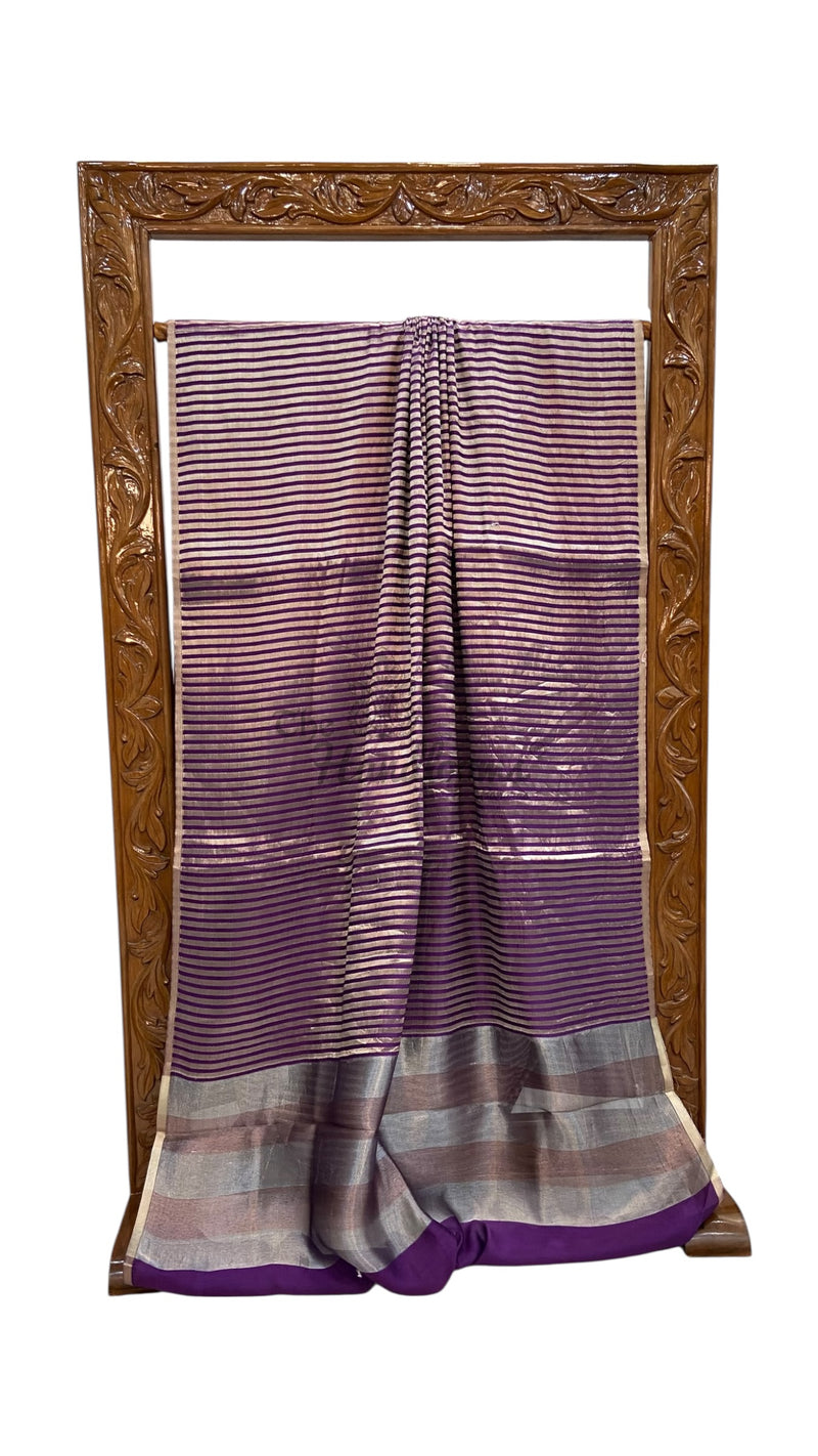 Pure Chiniya Silk Handloom Banarasi Saree - The Handlooms