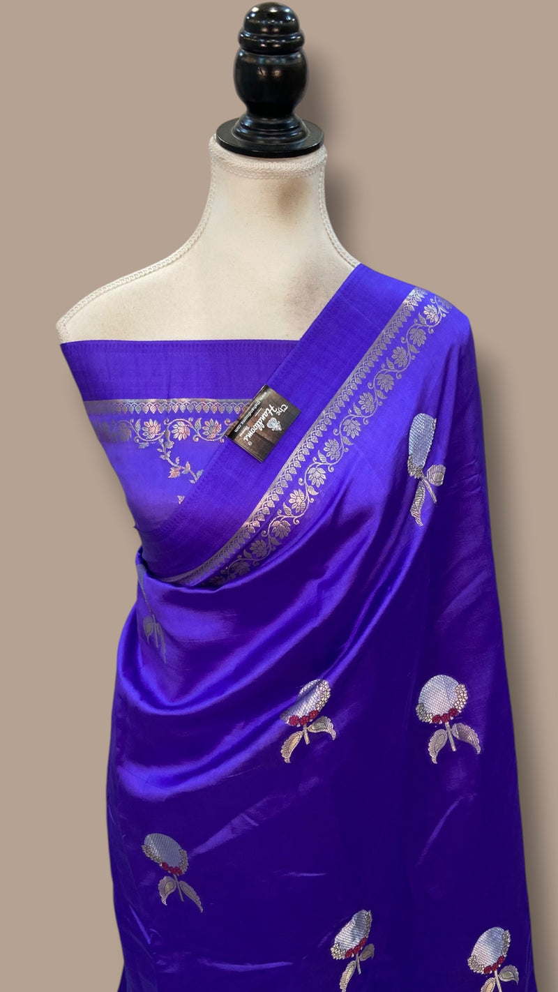 Pure Mango Silk Banarasi Handloom Saree