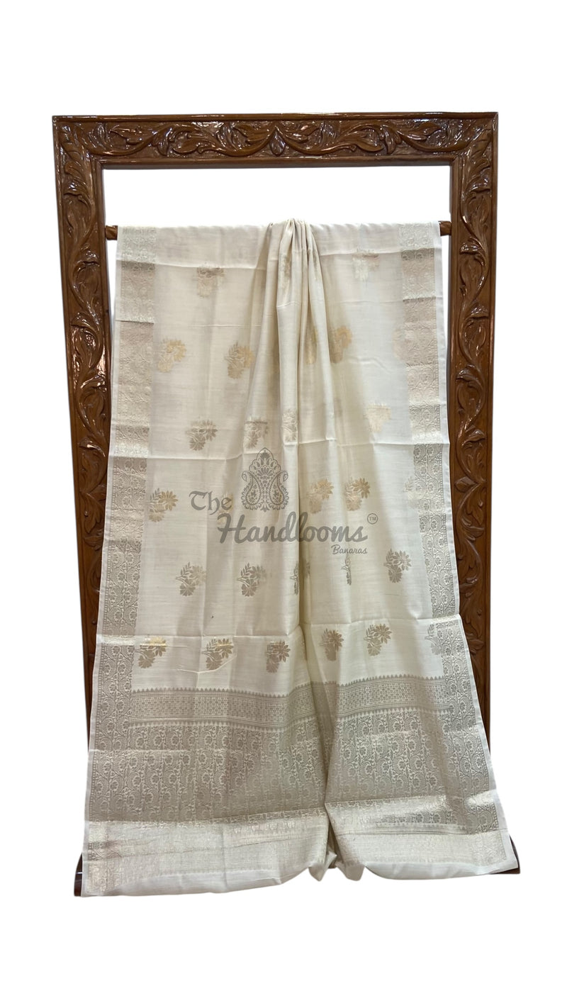 Pure Chiniya Silk Handloom Banarasi Saree - The Handlooms