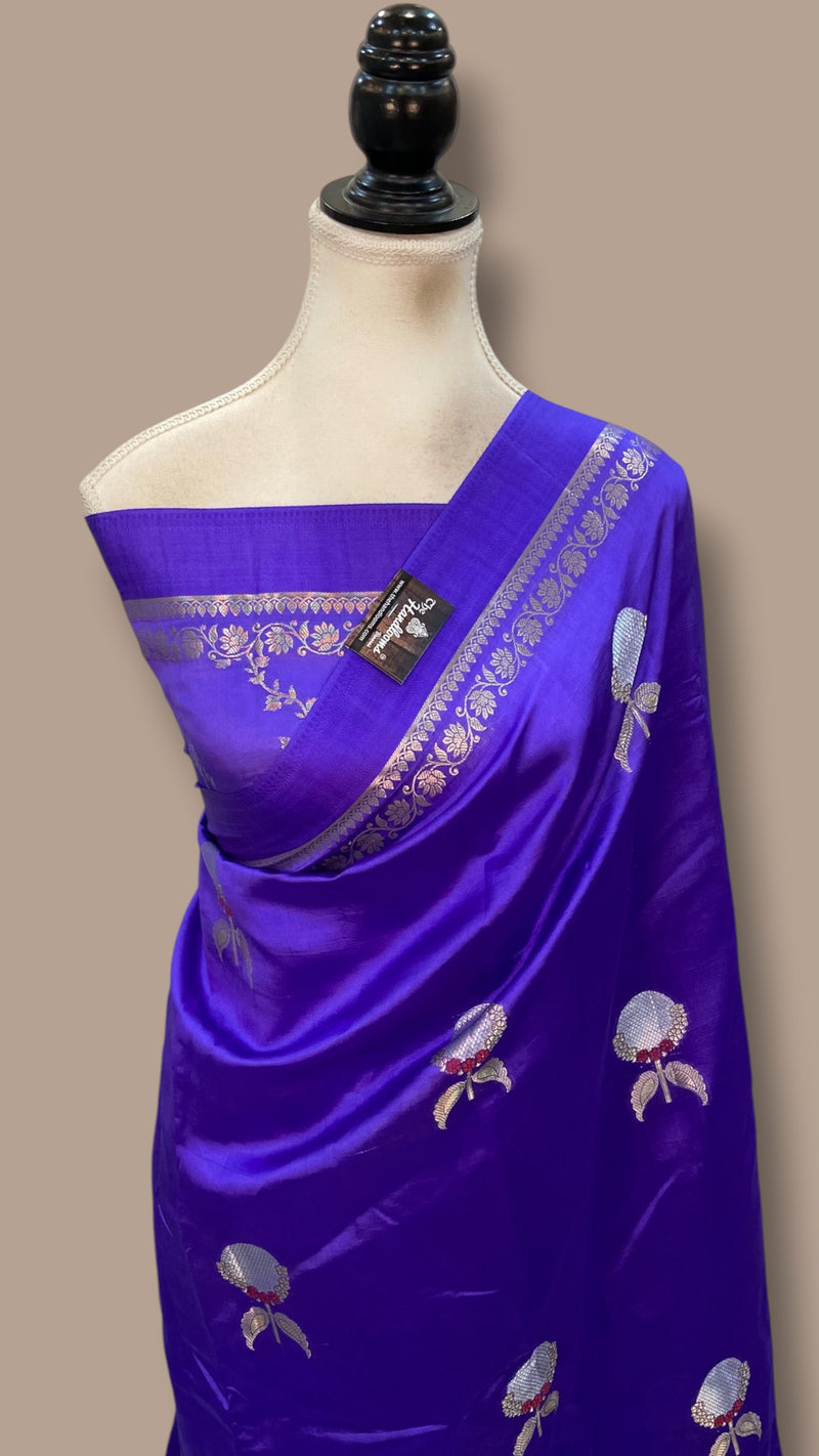 Pure Mango Silk Banarasi Handloom Saree