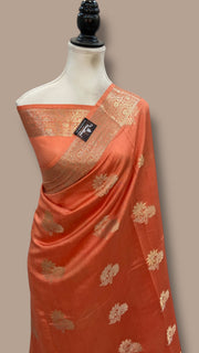 Pure Chiniya Silk Handloom Banarasi Saree - The Handlooms