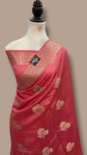 Pure Chiniya Silk Handloom Banarasi Saree - The Handlooms