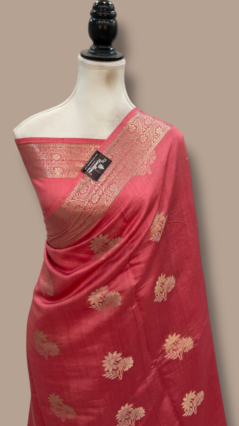 Pure Chiniya Silk Handloom Banarasi Saree - The Handlooms