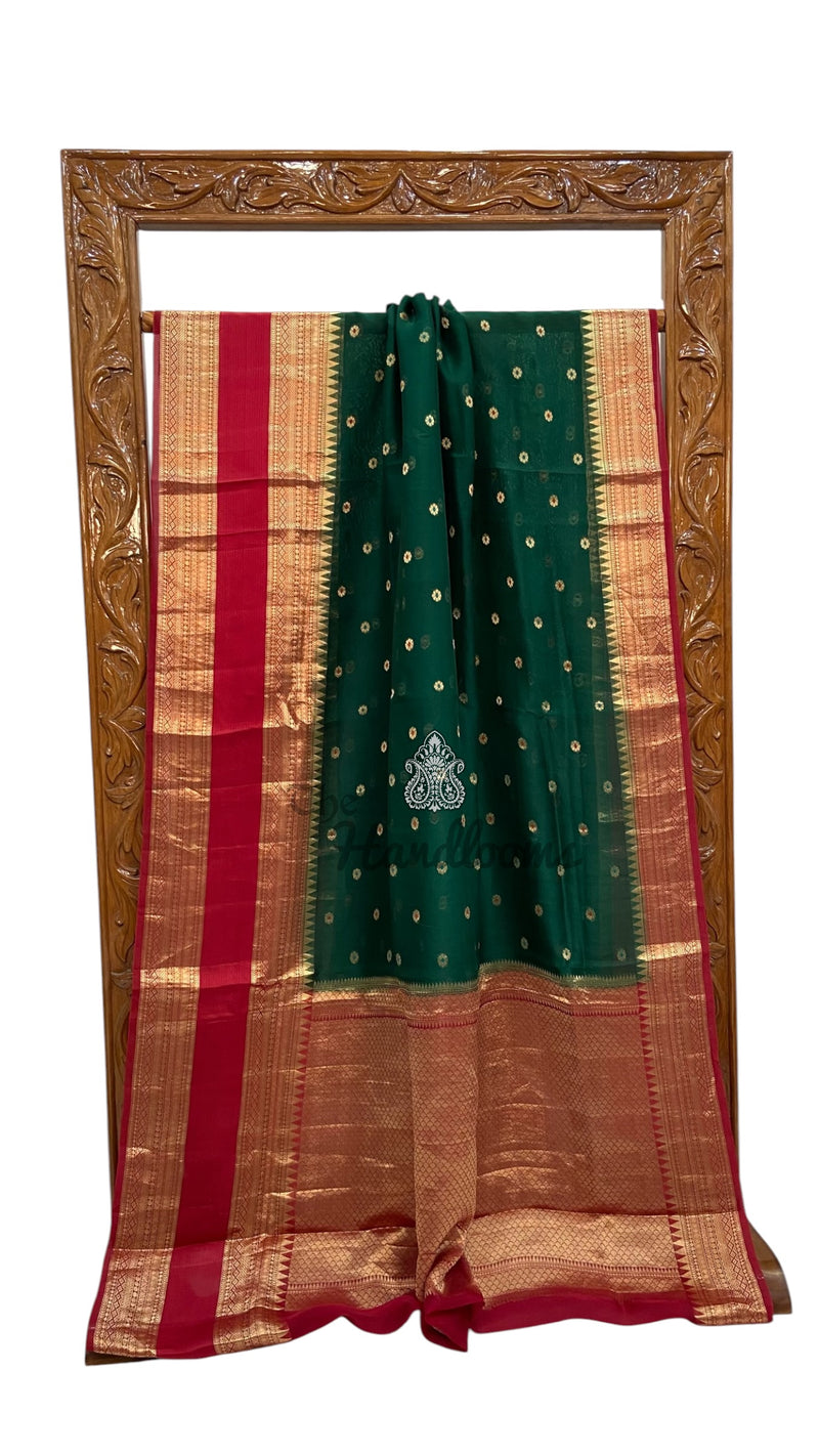 Pure Kora Handloom Banarasi Saree