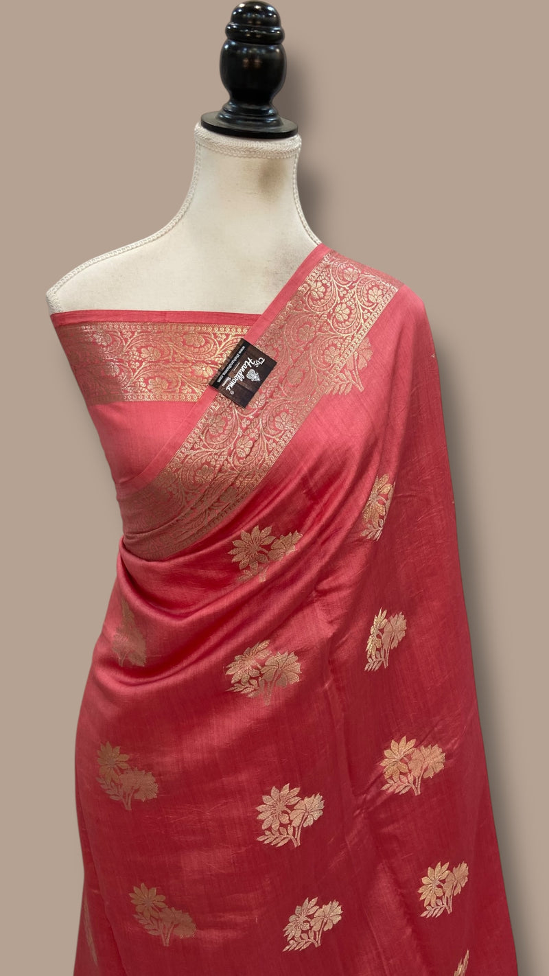 Pure Chiniya Silk Handloom Banarasi Saree - The Handlooms