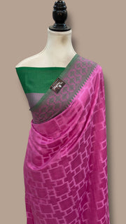 Pure Chiniya Silk Handloom Banarasi Saree - The Handlooms