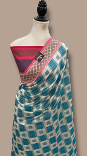 Pure Chiniya Silk Handloom Banarasi Saree - The Handlooms