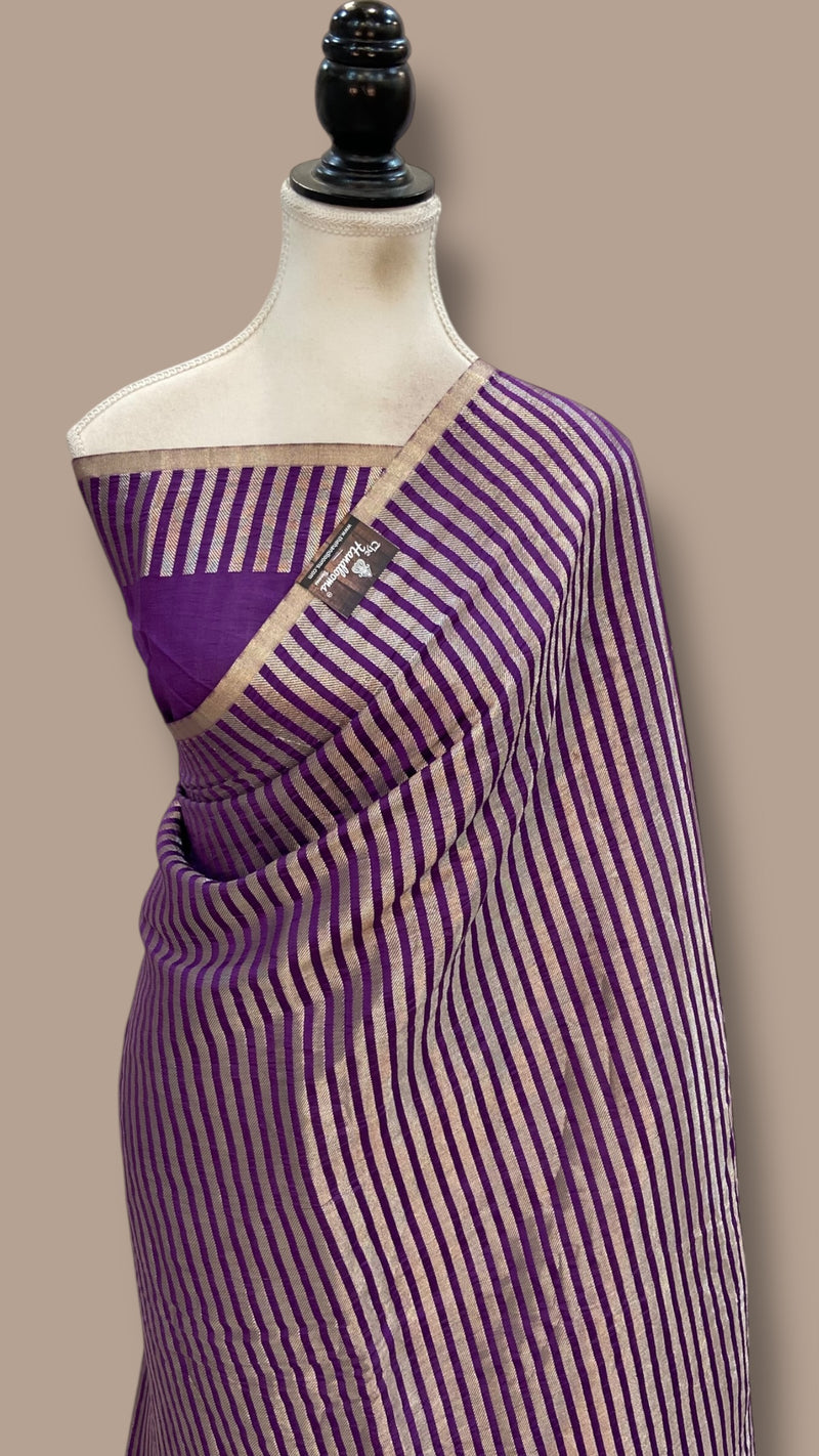 Pure Chiniya Silk Handloom Banarasi Saree - The Handlooms
