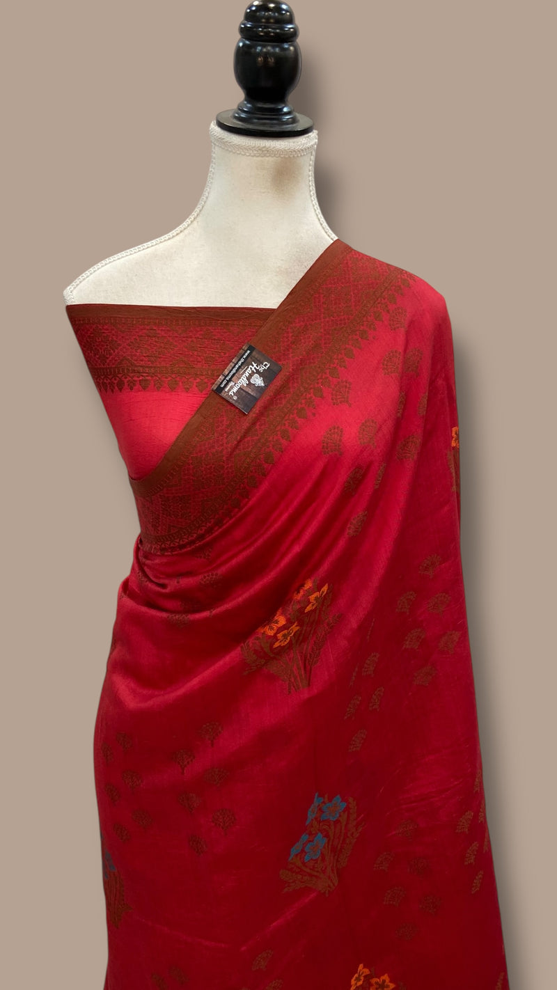 Pure Chiniya Silk Handloom Banarasi Saree - The Handlooms