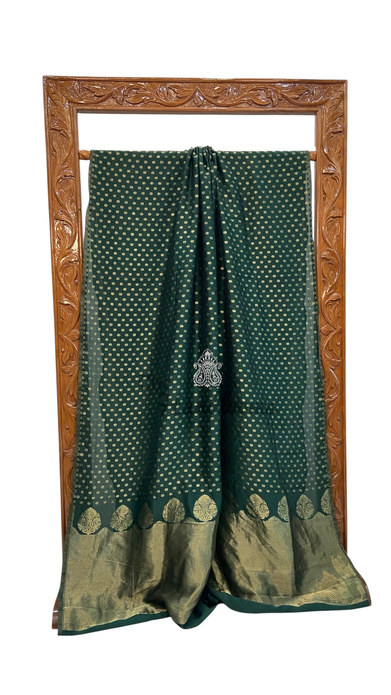Pure Malmal Silk Handloom Banarasi Saree