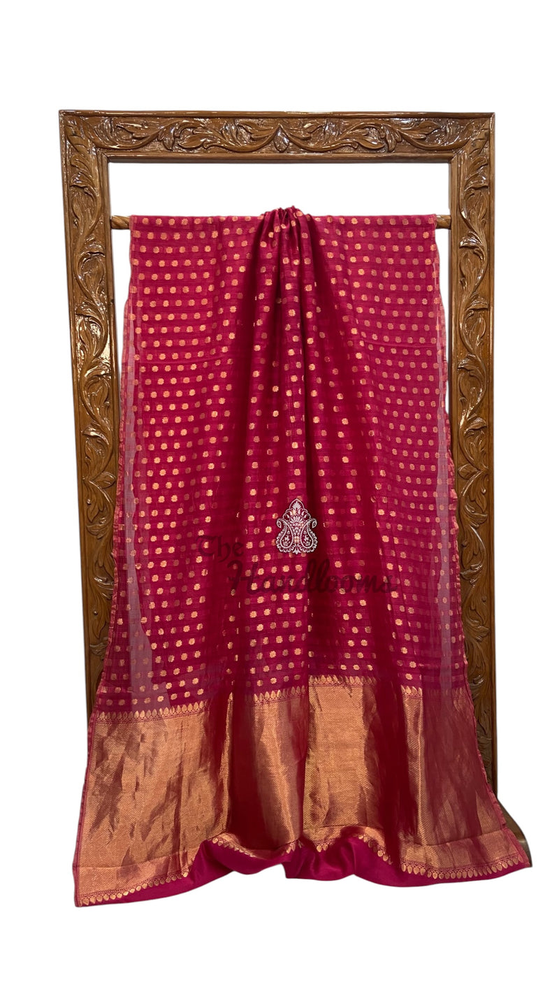Pure Malmal Silk Handloom Banarasi Saree