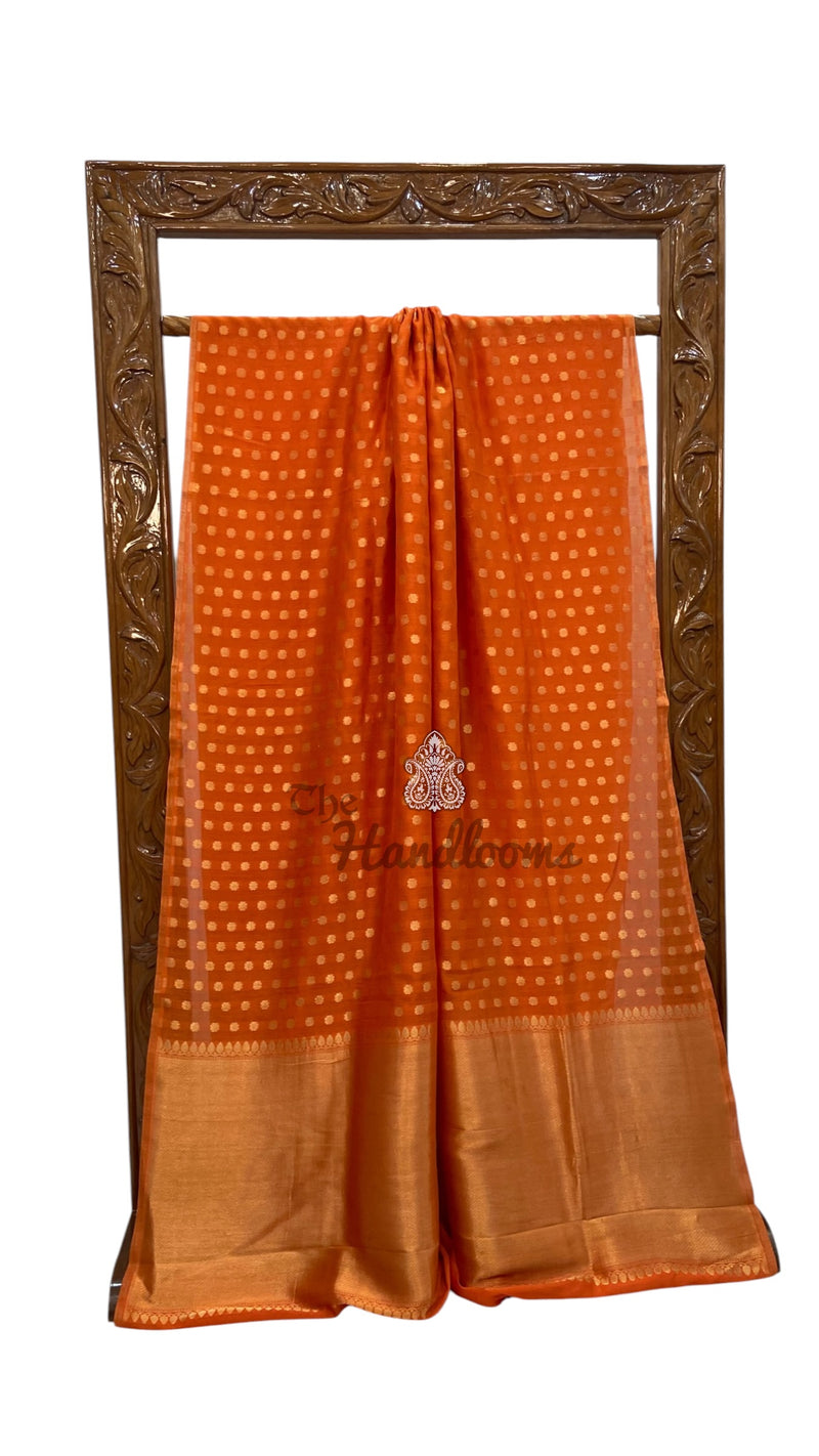 Pure Malmal Silk Handloom Banarasi Saree