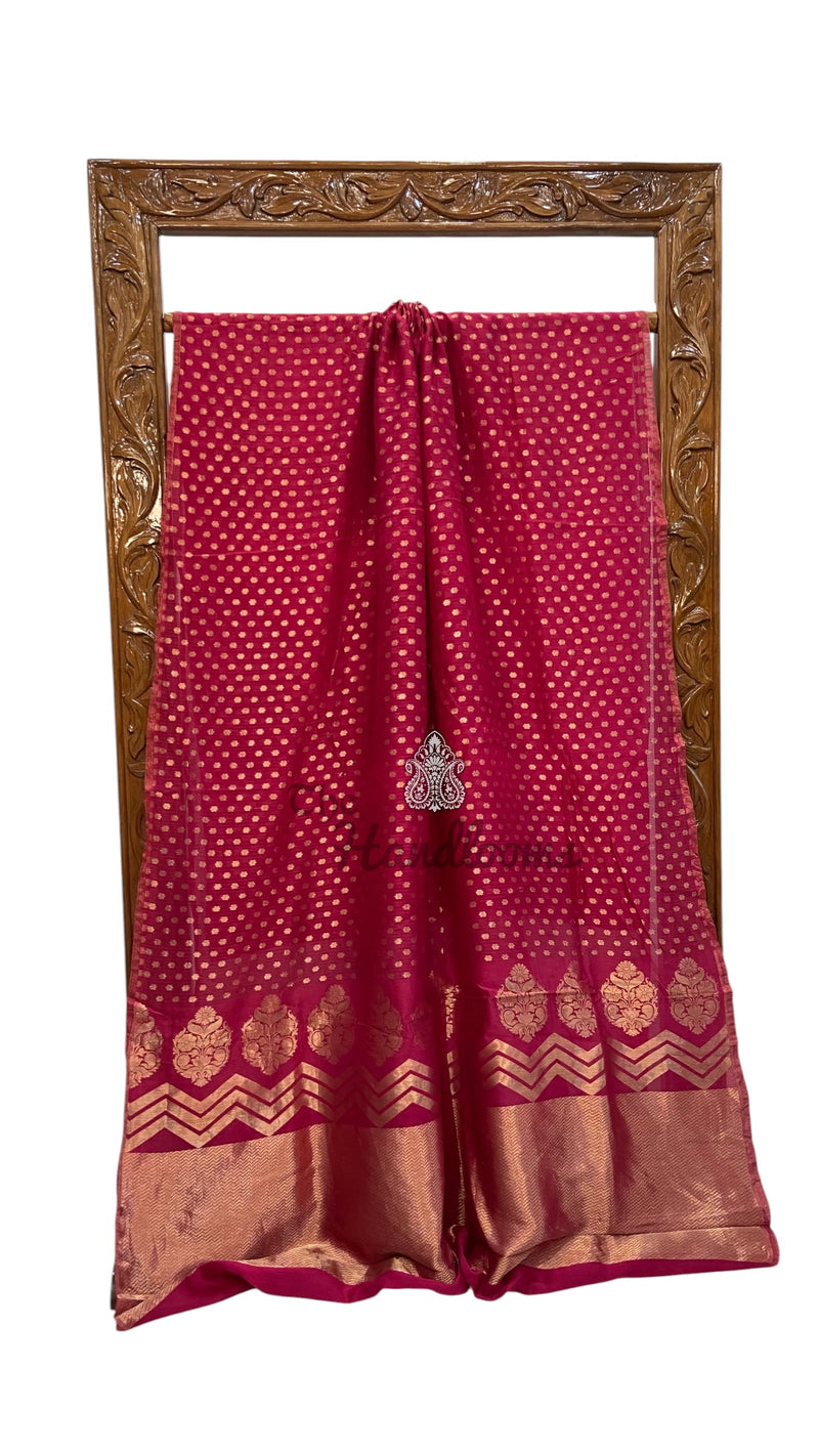 Pure Malmal Silk Handloom Banarasi Saree
