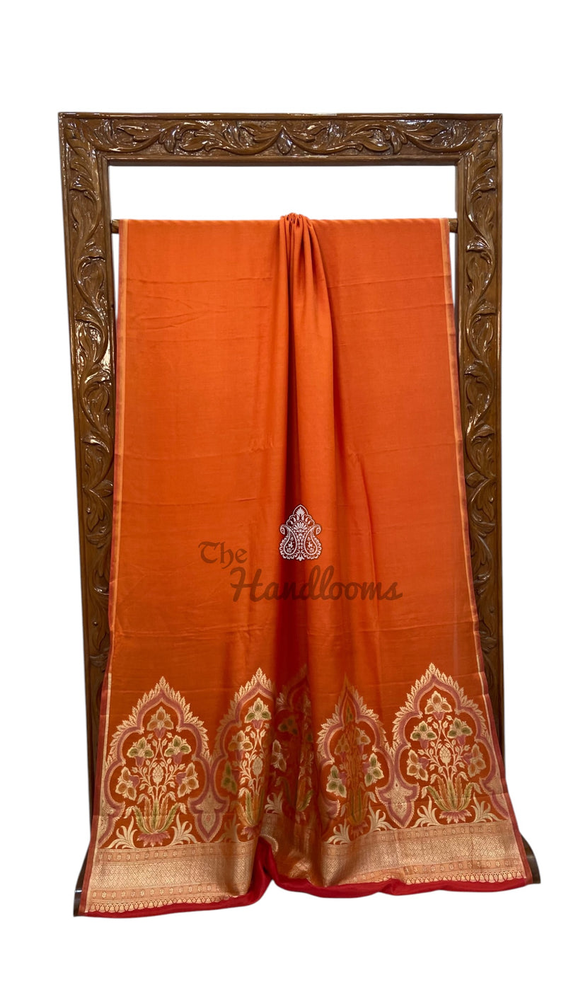 Pure Moonga Silk Handloom Banarasi Saree