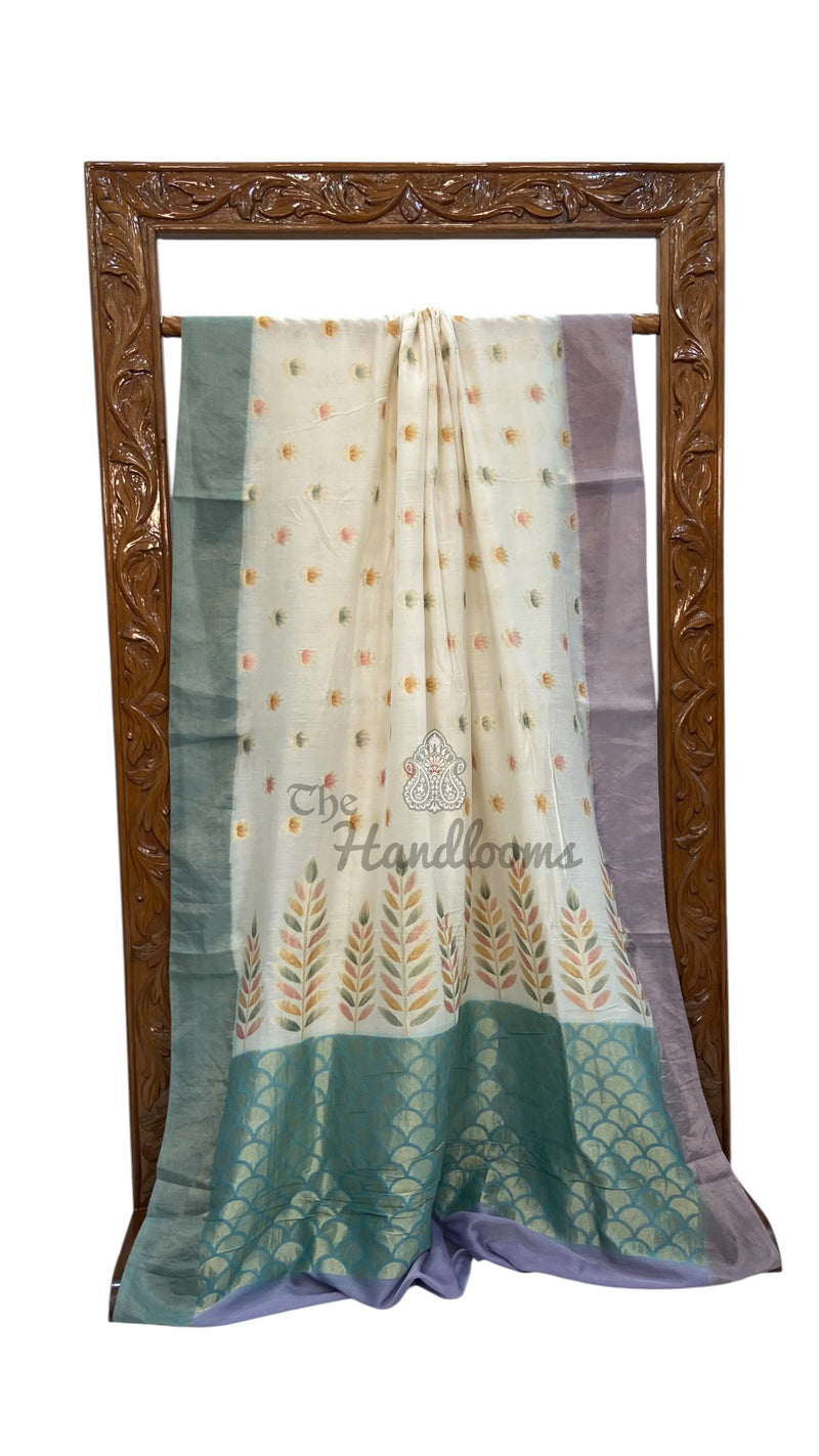 Pure Malmal Silk Handloom Banarasi Saree