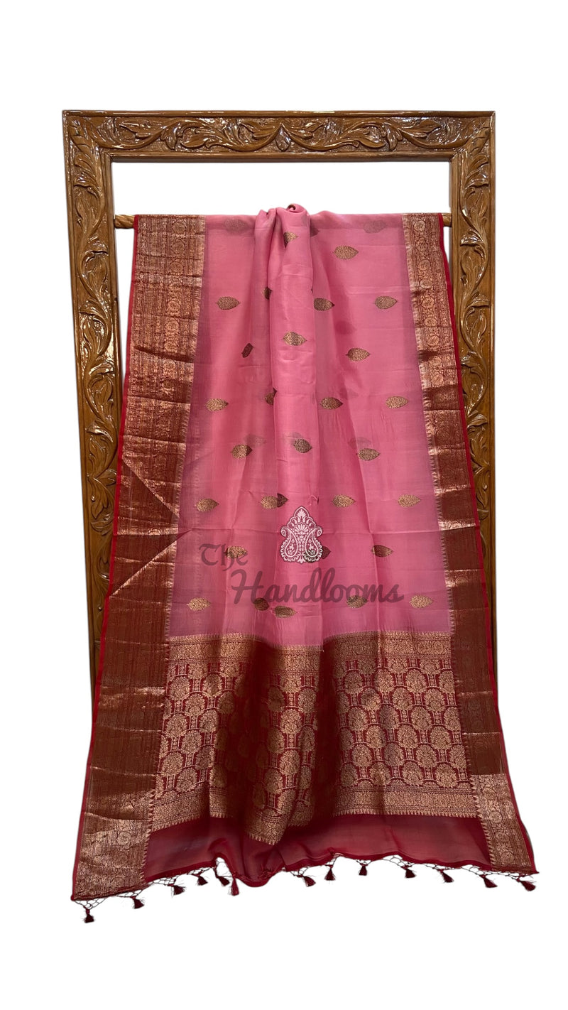 Pure Kora Silk Handloom Banarasi Saree
