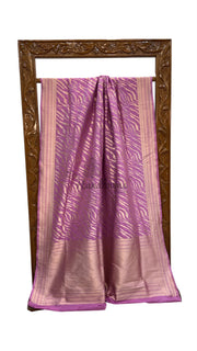 Pure Katan Silk Banarasi Handloom Saree - All Over Jaal Work - The Handlooms