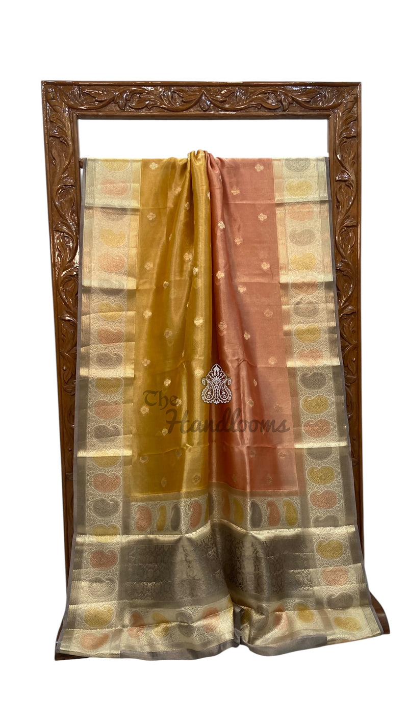 Pure Kora Tissue Silk Handloom Banarasi Saree