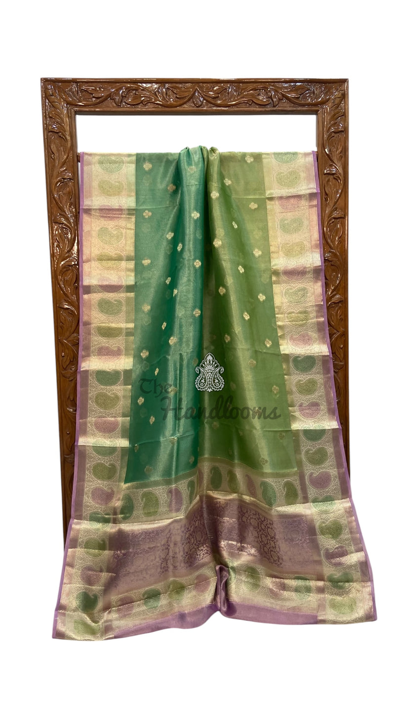 Pure Kora Tissue Silk Handloom Banarasi Saree