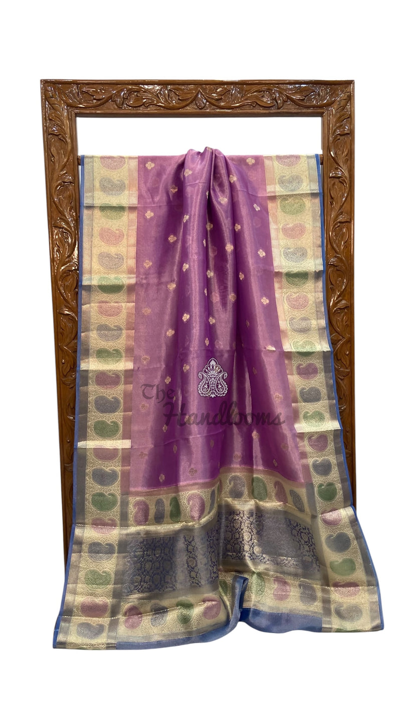 Pure Kora Tissue Silk Handloom Banarasi Saree