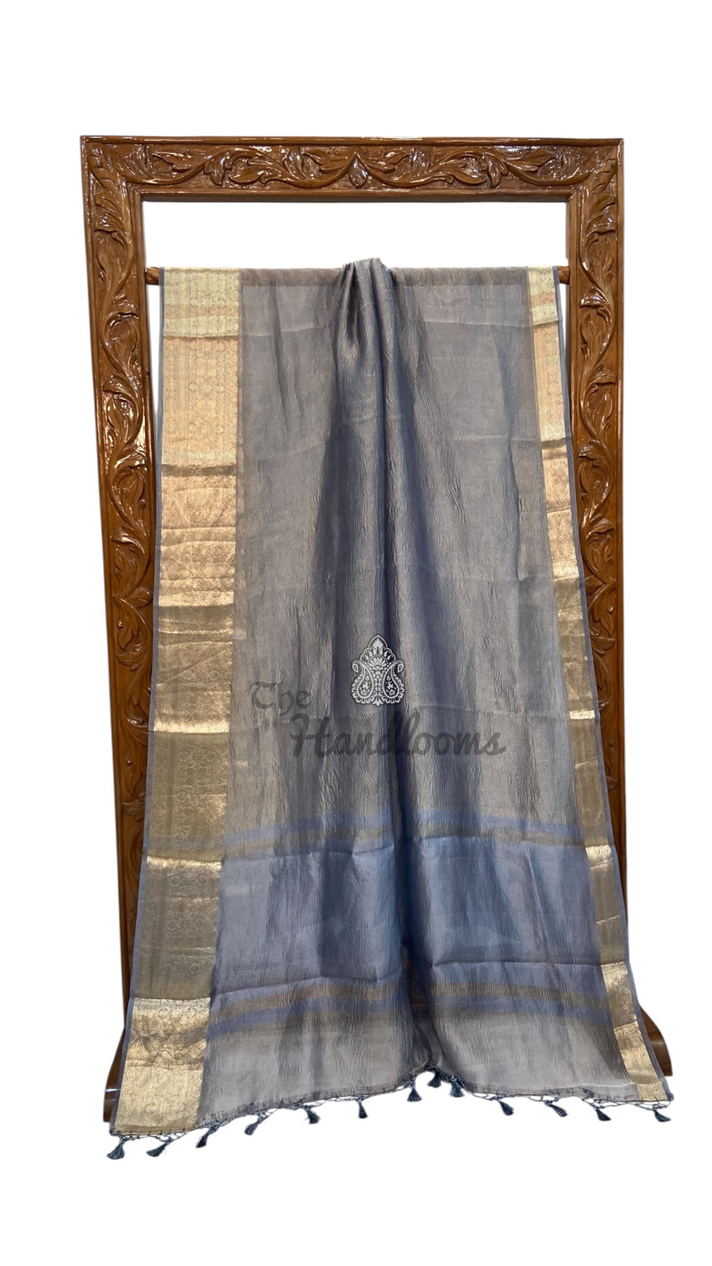 Pure Kora Tissue Handloom Banarasi Saree