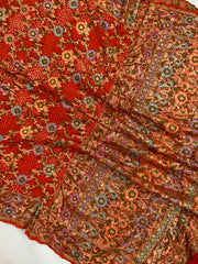 Pure Georgette Banarasi Bandhej Handloom Dupatta - The Handlooms