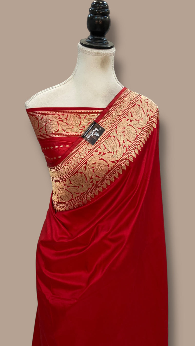 Pure Katan Silk Banarasi Handloom Saree - The Handlooms