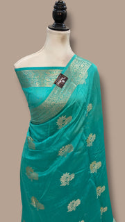 Pure Chiniya Silk Handloom Banarasi Saree - The Handlooms