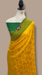 Pure Chiniya Silk Handloom Banarasi Saree - The Handlooms