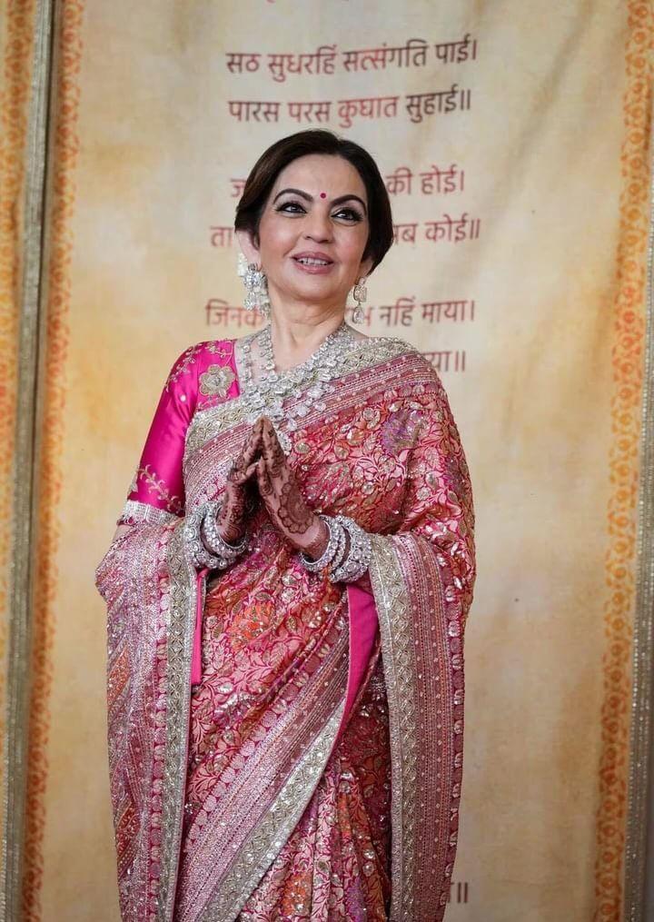 Nita Ambani Pure Katan Silk Banarasi Handloom Saree - Tanchui Brocade With Zardosi Handwork - The Handlooms