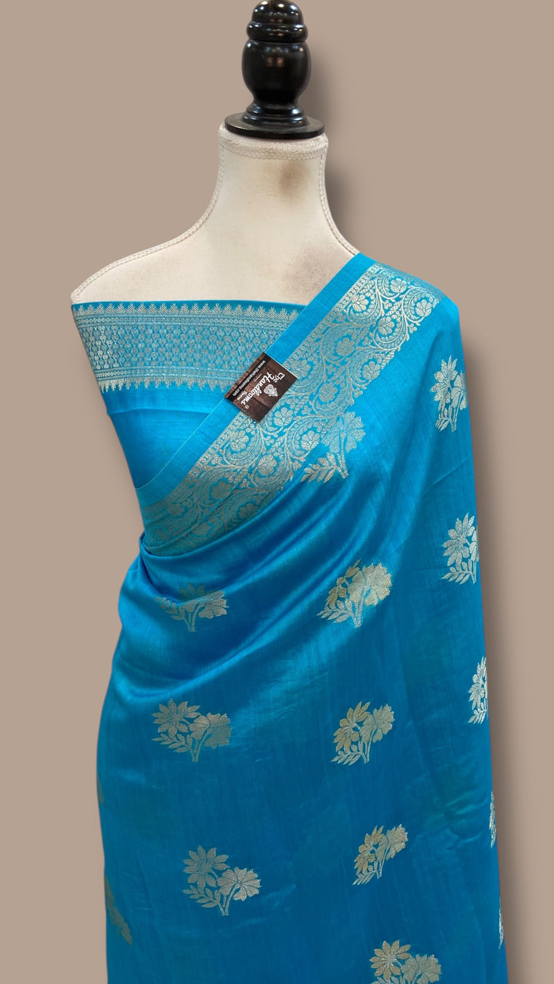 Pure Chiniya Silk Handloom Banarasi Saree - The Handlooms
