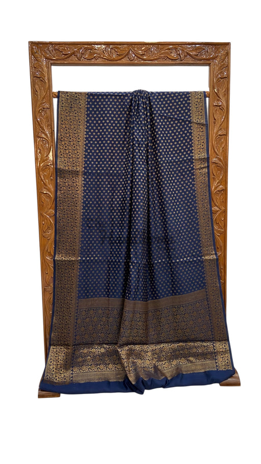 Pure Chiniya Silk Handloom Banarasi Saree - The Handlooms