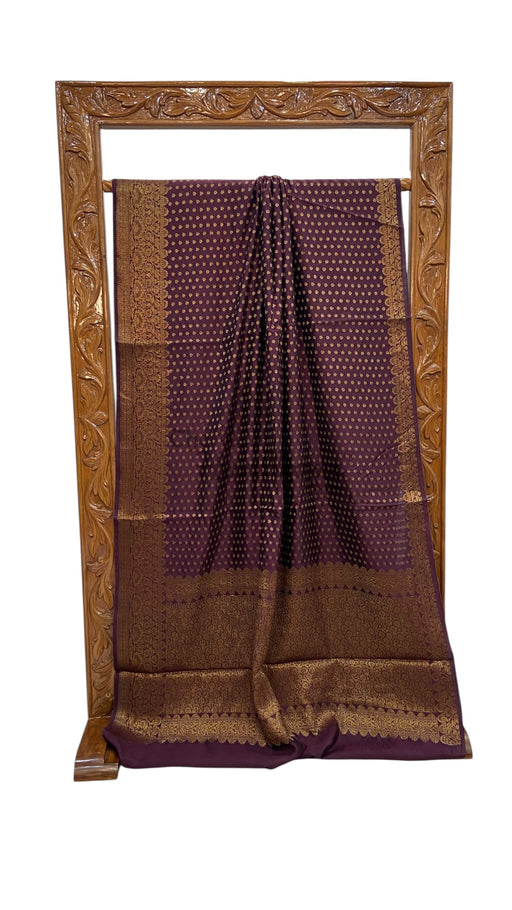 Pure Chiniya Silk Handloom Banarasi Saree - The Handlooms