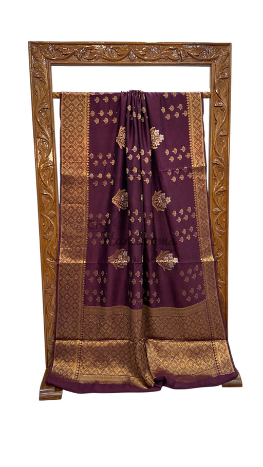 Pure Chiniya Silk Handloom Banarasi Saree - The Handlooms