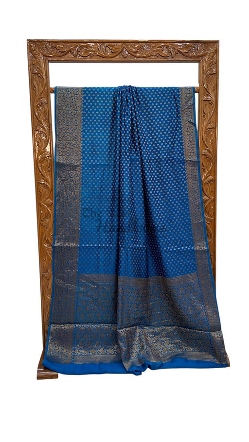 Pure Chiniya Silk Handloom Banarasi Saree - The Handlooms