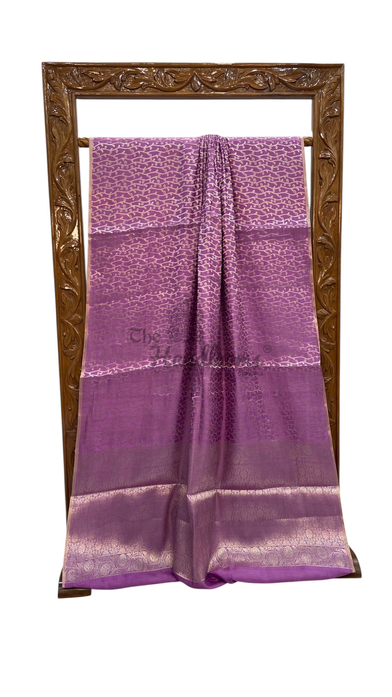 Pure Chiniya Silk Handloom Banarasi Saree - The Handlooms