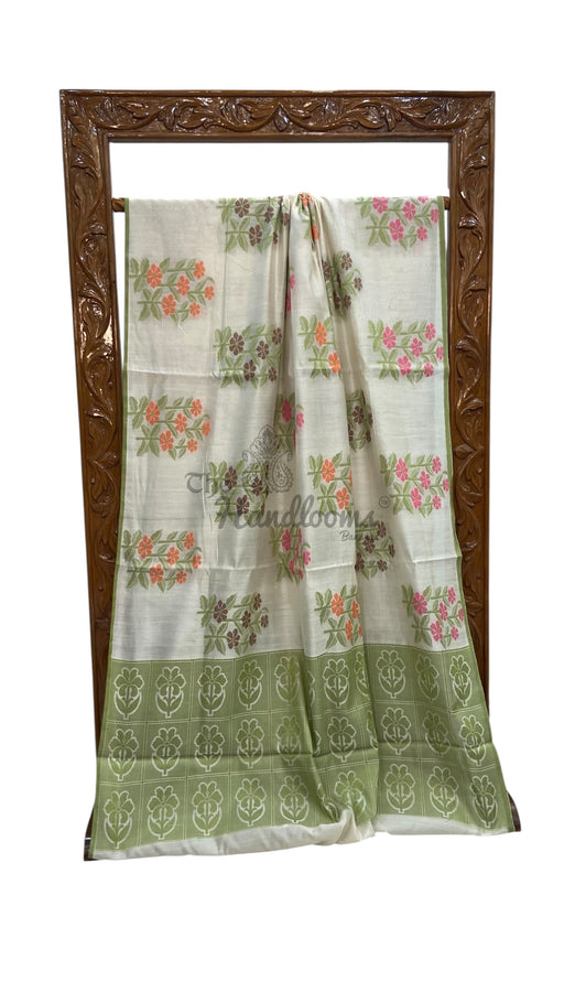 Pure Chiniya Silk Handloom Banarasi Saree - The Handlooms