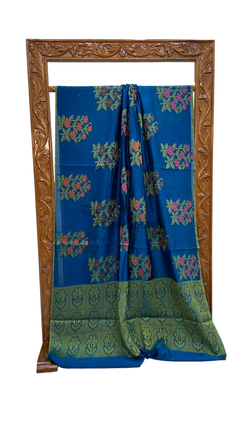 Pure Chiniya Silk Handloom Banarasi Saree - The Handlooms