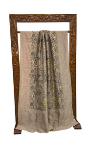 Pure Chiniya Silk Handloom Banarasi Saree With Chikankari - The Handlooms