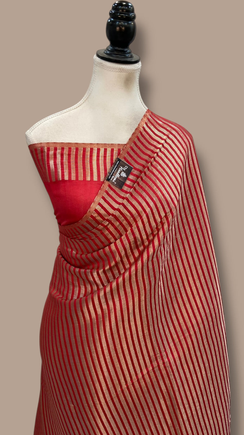 Pure Chiniya Silk Handloom Banarasi Saree - The Handlooms